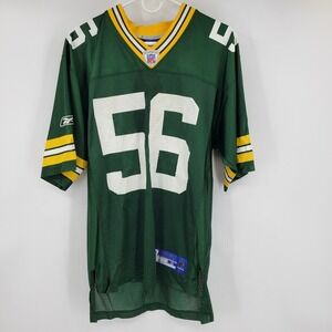 Vintage Reebok NFL Green Bay Packers 56 Nick Barnett Football Home Jersey Small